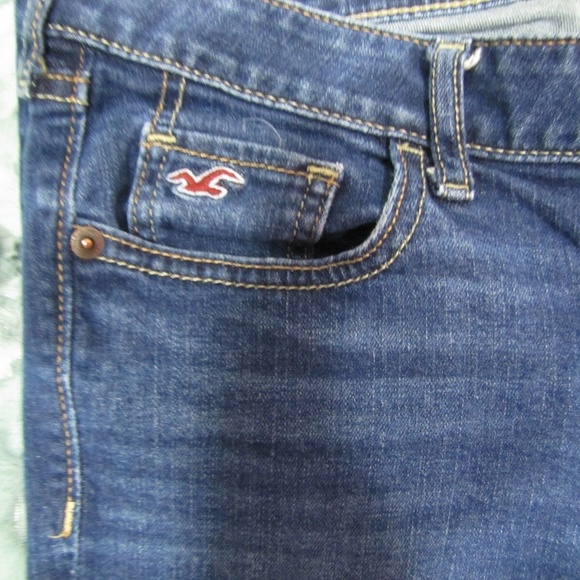 Hollister Ladies Dark Wash Jean Size 3S  26x31 - Picture 6 of 8